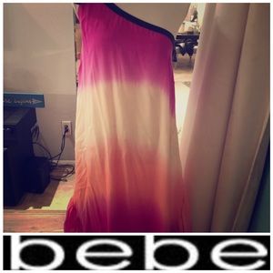 ‼️BEBE Dress off the Shoulder Sequin Bow